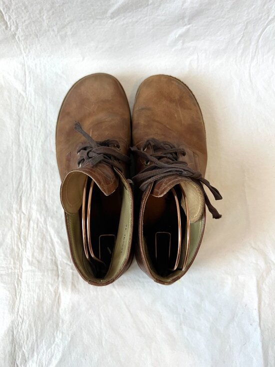 Waldviertler boots chukka brown leather lace up Tramper 43 10 G barefoot shoes main image 11